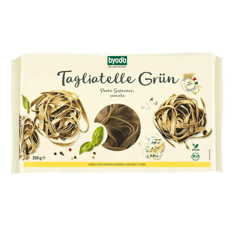 BYODO Tagliatelle (Nester) semola grün 250 g