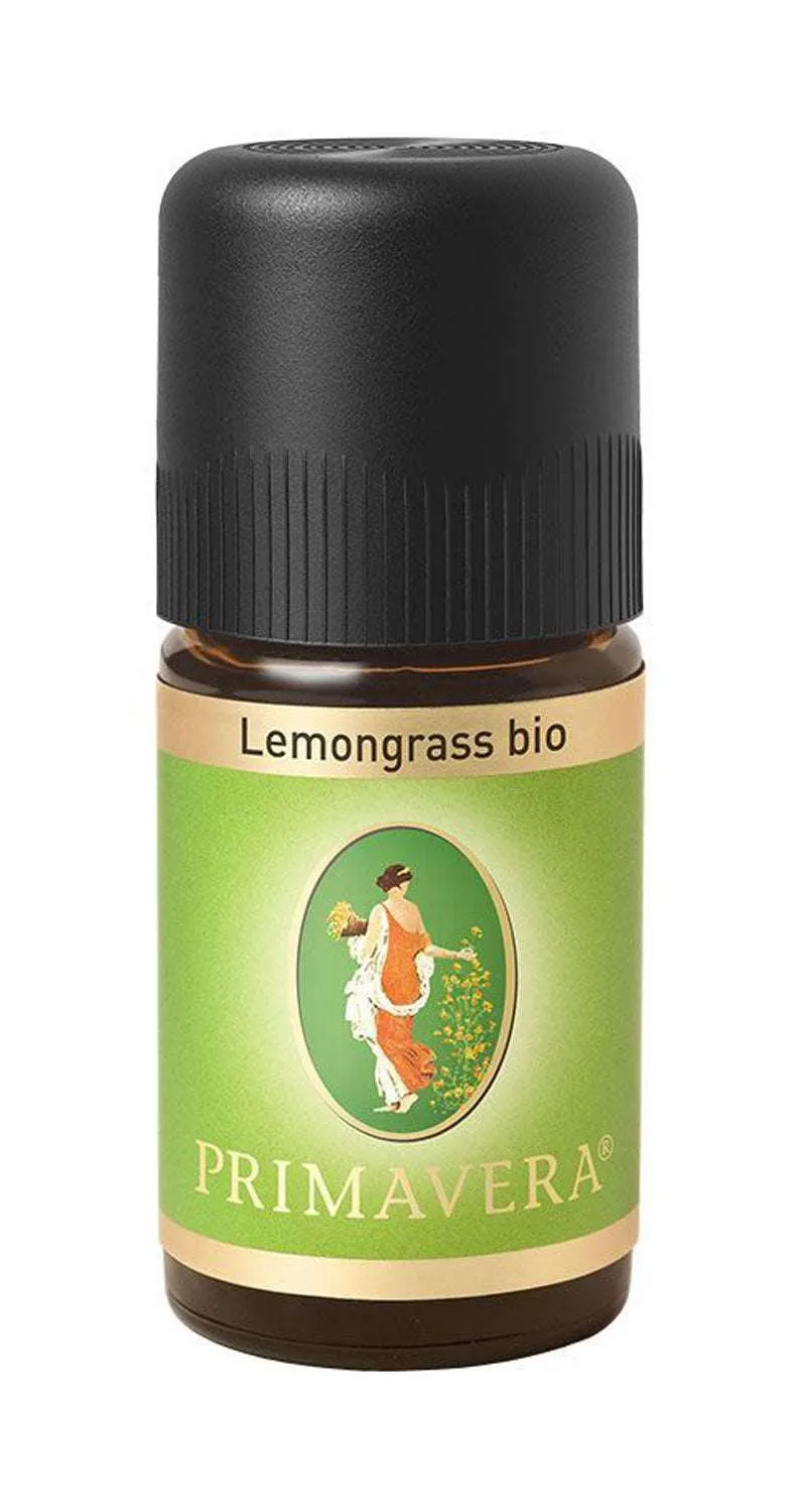 Primavera Lemongrass Bio Ätherisches Öl (Cymbopogon flexuosus) (5 ml)