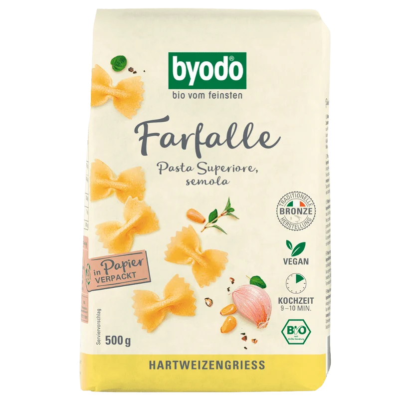 BYODO Bio Farfalle semola 500g