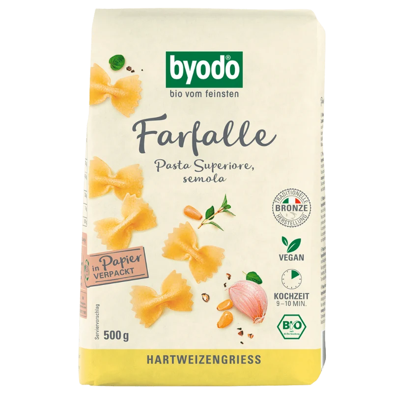 BYODO Bio Farfalle semola 500g