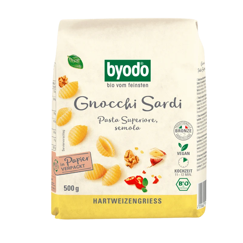 BYODO Bio Gnocchi Sardi semola 500g