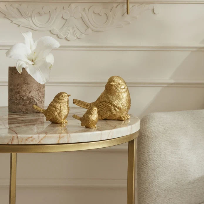 Karaca Home Birdie Figur Gold 9 cm