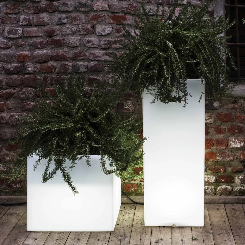 Vase CUBOTTI with Light by Nat Wave for Serralunga