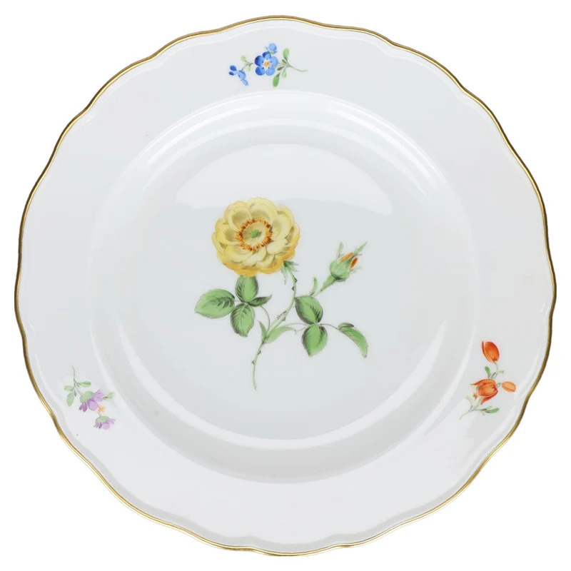 Kuchenteller Rose Gelb