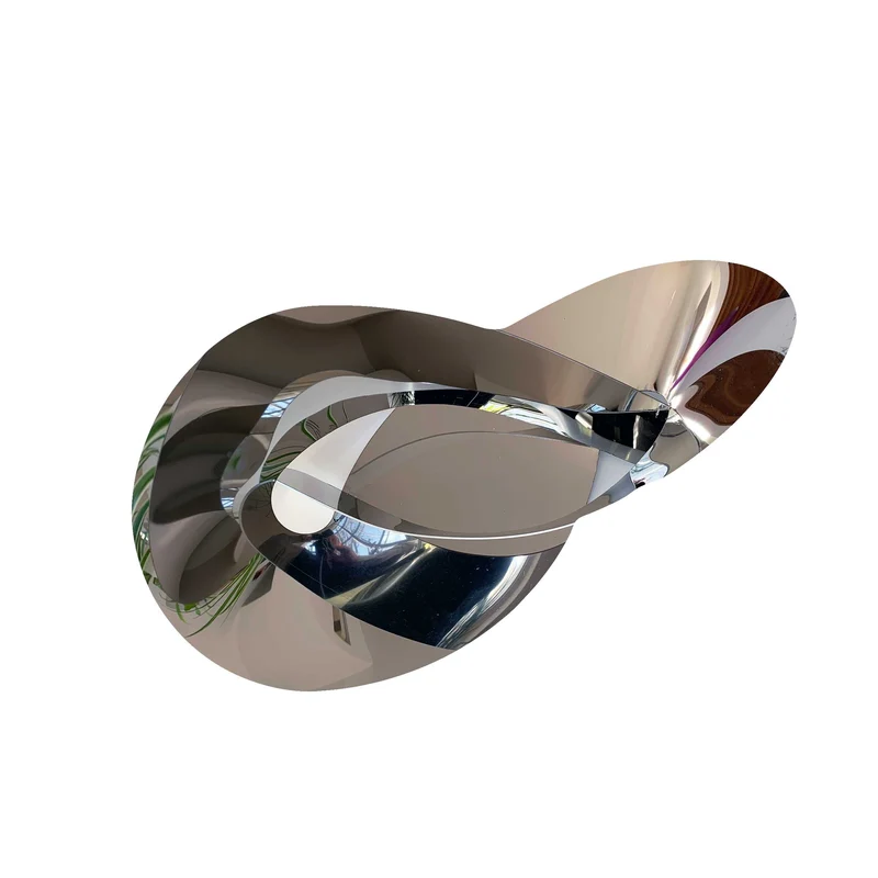 Fruit Bowl Centrepiece FLAT KNOT Steel by Ronen Kadushin for Cyrcus Design