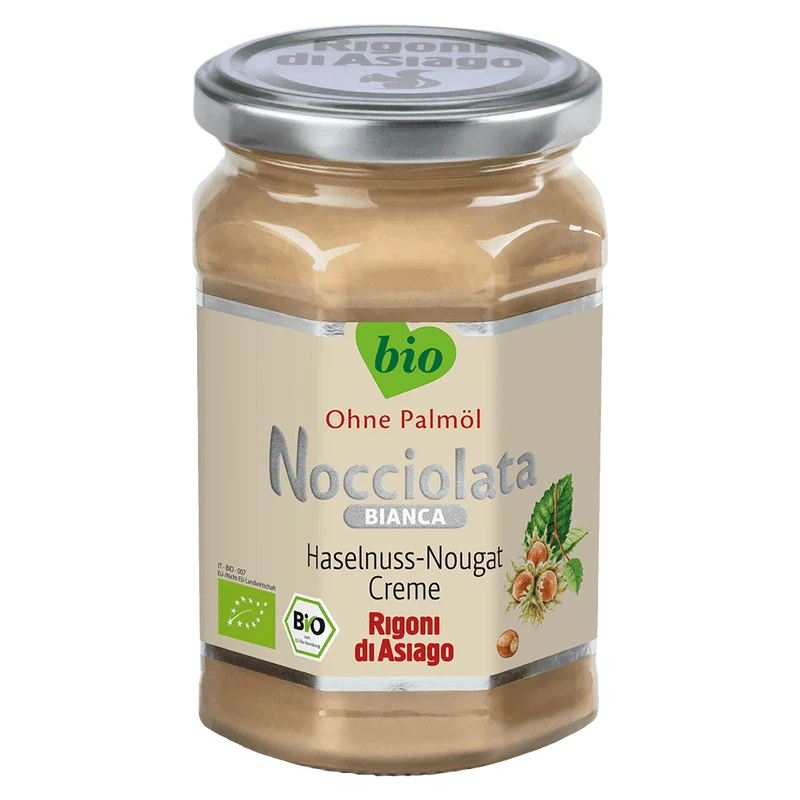 Rigoni di Asiago Nocciolata Bianca (250g) Haselnuss-Nougat Creme Bio