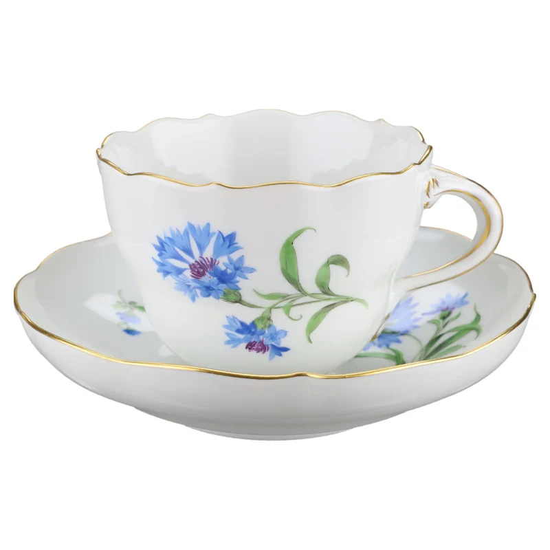 Kaffeetasse mit Untere Kornblume Blau