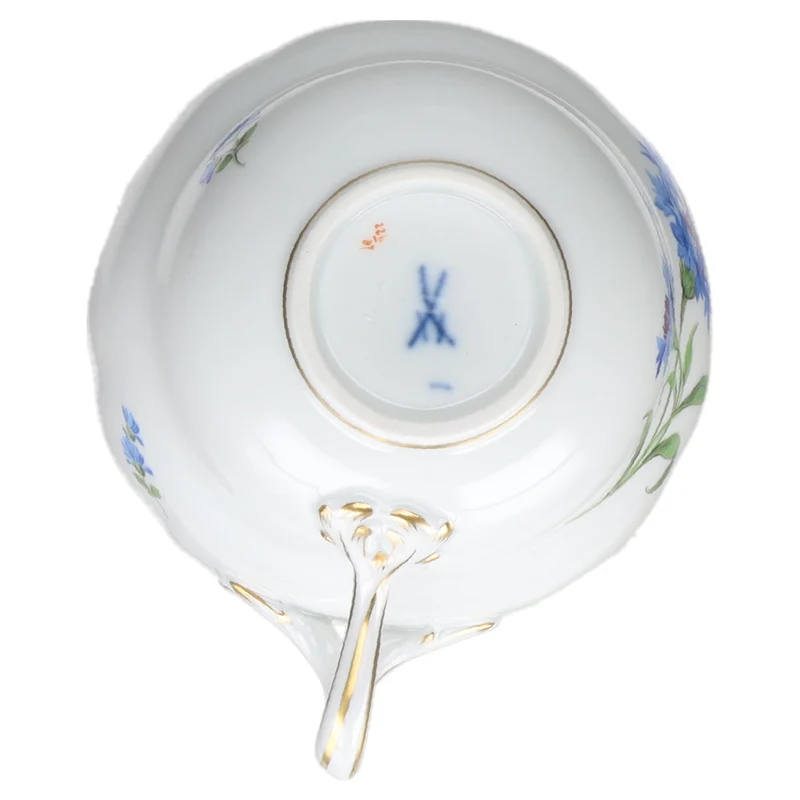 Kaffeetasse mit Untere Kornblume Blau