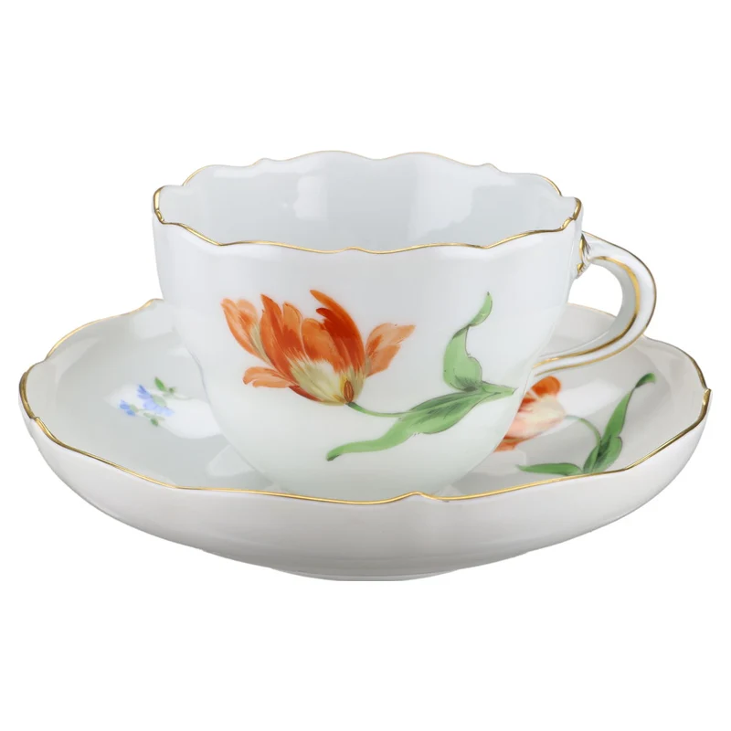 Kaffeetasse mit Untere Tulpe Orange