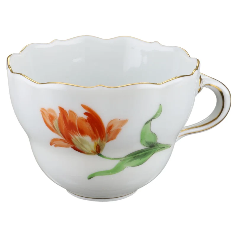 Kaffeetasse mit Untere Tulpe Orange