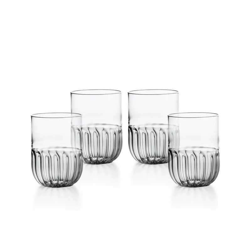 Blown Glass Water Glasses ROUTINE Set of 12 by Matteo Cibic for Paola C
