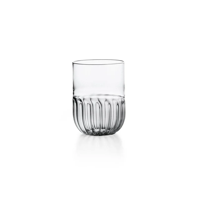 Blown Glass Water Glasses ROUTINE Set of 12 by Matteo Cibic for Paola C