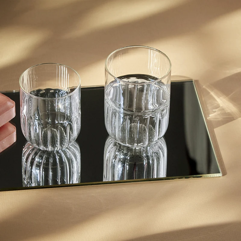Blown Glass Water Glasses ROUTINE Set of 12 by Matteo Cibic for Paola C