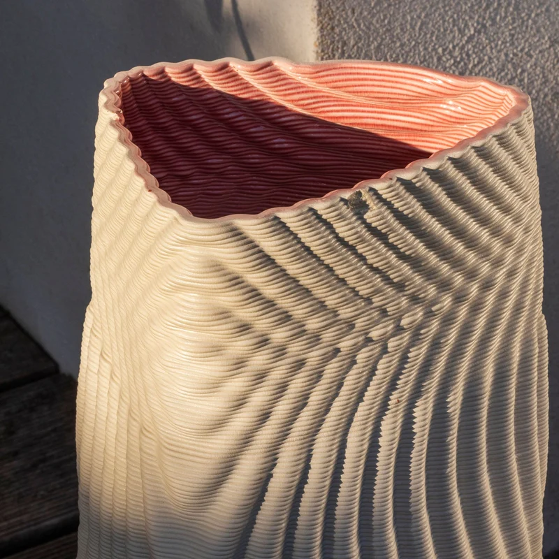 3D Printed Ceramic Vase ECO by Mediterranea Design