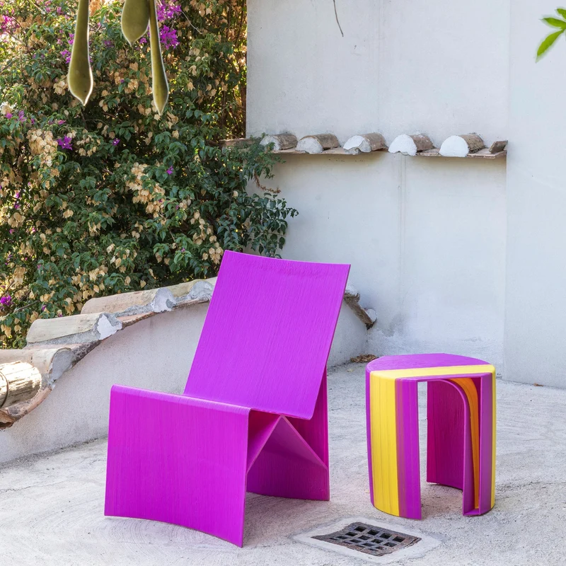 3D Printed Side Table and Stool ANACAPRI by Mediterranea Design