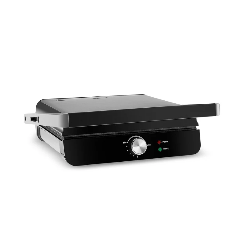 Homend Grilliant 1356H Inox-Gehäuse mit Gusseisenplatten Sandwich- und Grillmaschine
