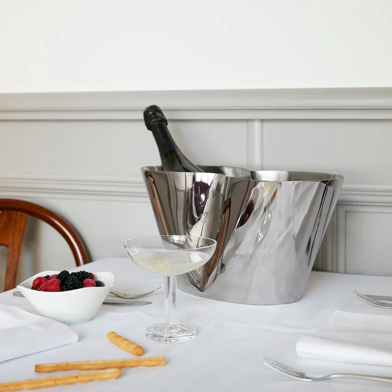 Stainless Steel Ice Bucket OTTO by Chiara Andreatti for Paola C