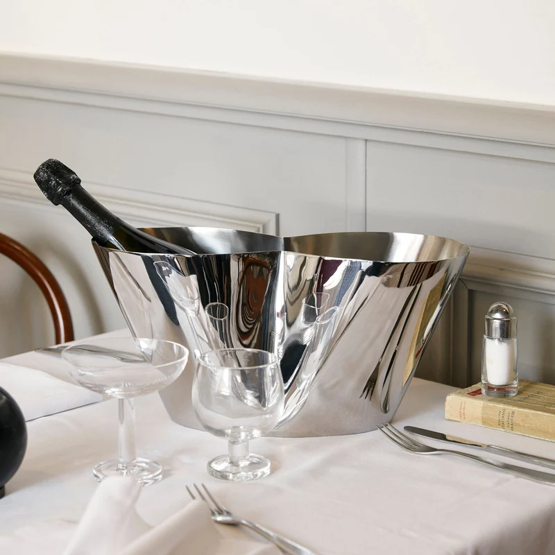 Stainless Steel Ice Bucket OTTO by Chiara Andreatti for Paola C