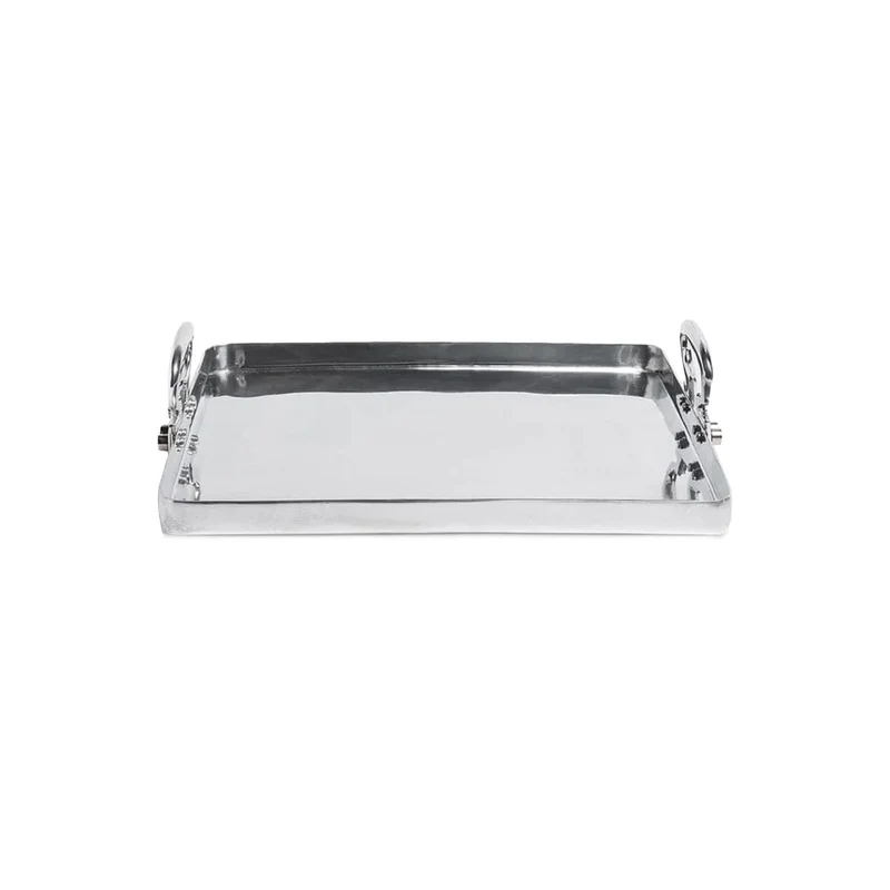 Polished Aluminum Tray COLONY by Aldo Cibic for Paola C