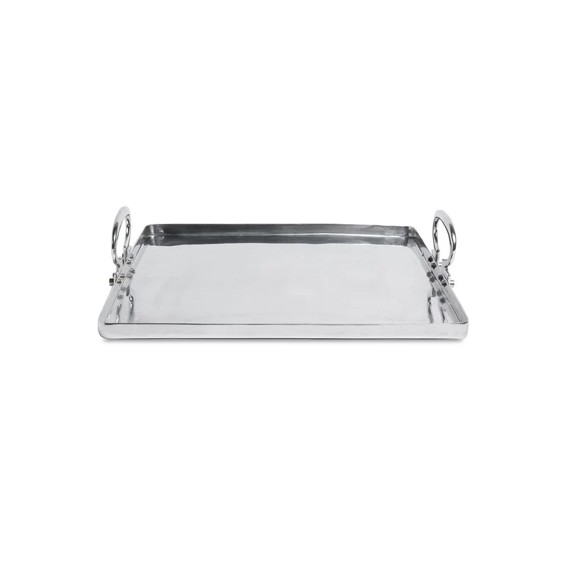 Polished Aluminum Tray COLONY by Aldo Cibic for Paola C