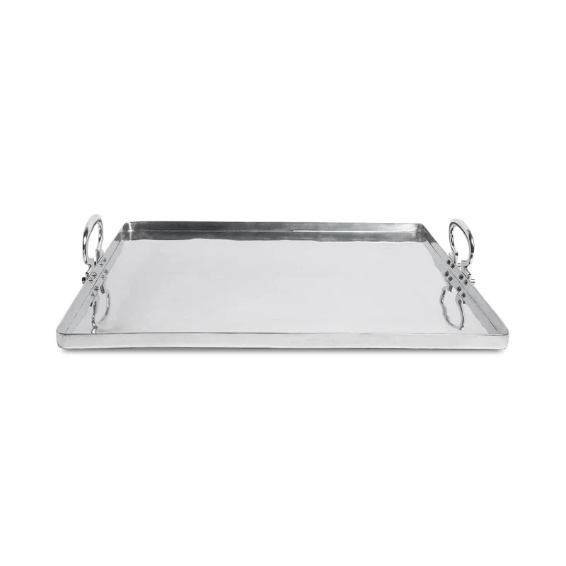 Polished Aluminum Tray COLONY by Aldo Cibic for Paola C