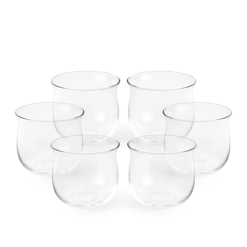 Blown Glass Water Glasses POLLY Set of Twelve by Aldo Cibic for Paola C