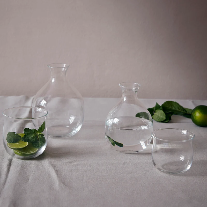 Blown Glass Water Glasses POLLY Set of Twelve by Aldo Cibic for Paola C