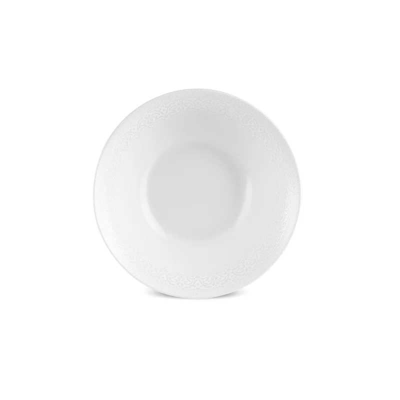 Karaca New Dome Tafelservice für 6 Personen, 24-teilig, Weiß