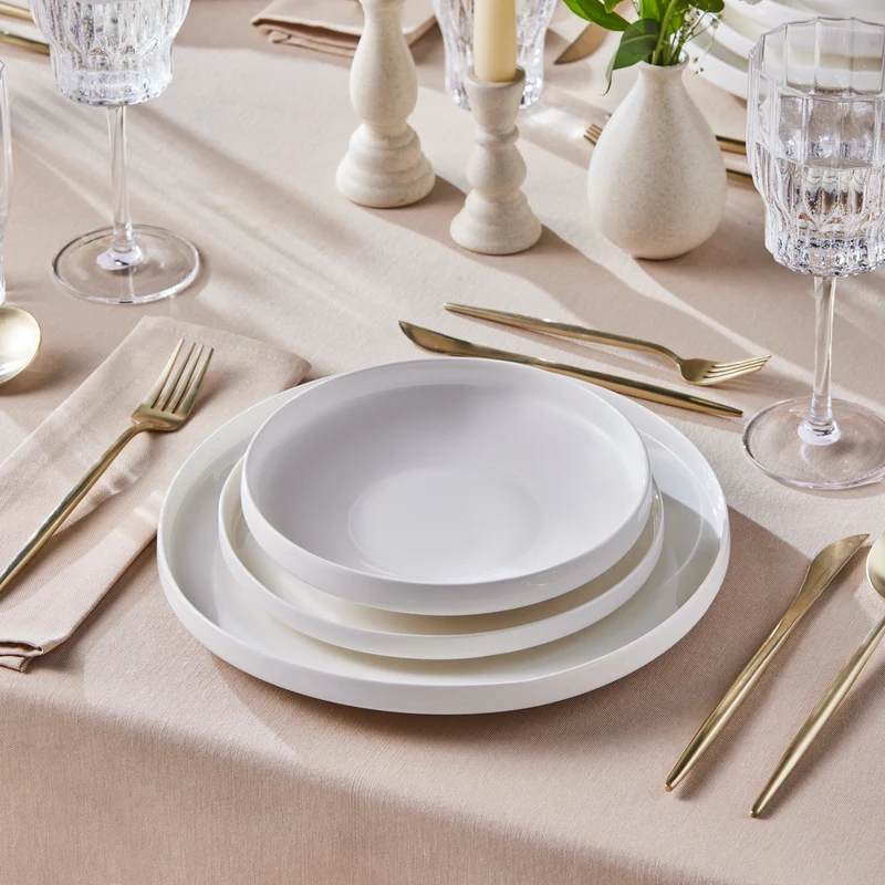 Karaca Streamline New Saturn Weiß 24-teiliges Tafelservice, 6 Personen