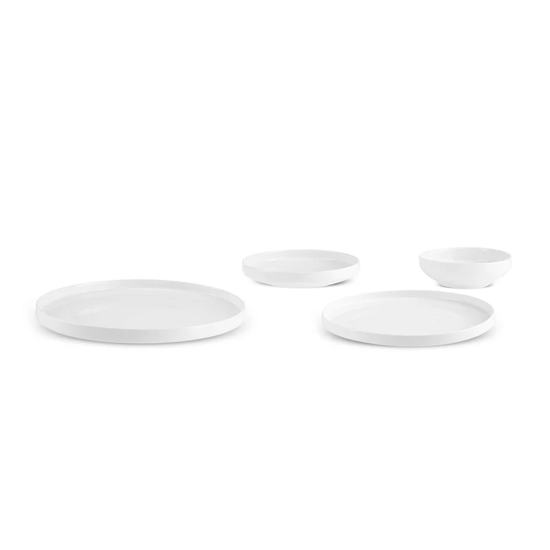 Karaca Streamline New Saturn Weiß 24-teiliges Tafelservice, 6 Personen
