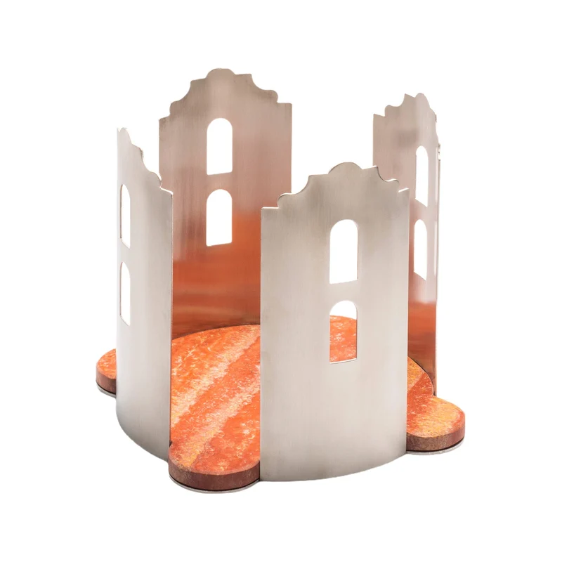 Marble and Steel Centrepiece QUATTROCANTI by Gabriele D'Angelo