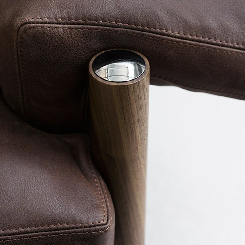 Leather Three-Seater Sofa SELLA by Carlo de Carli for Tacchini