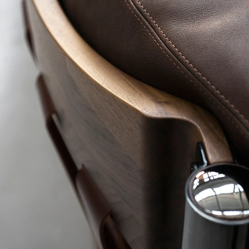 Leather Three-Seater Sofa SELLA by Carlo de Carli for Tacchini