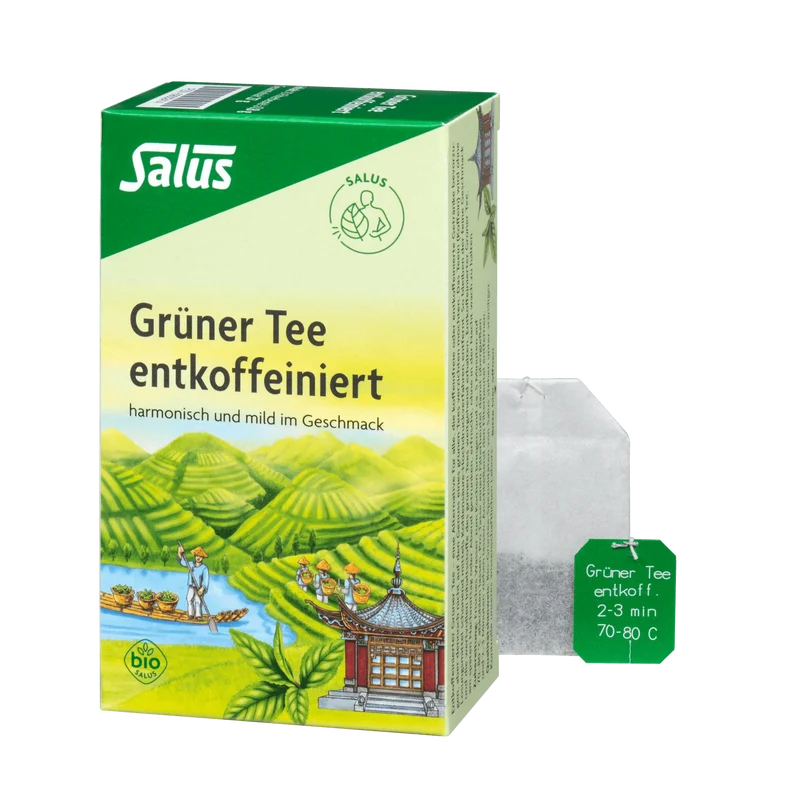 Salus Grüner Tee Bio 15 Filterbeutel entcoffeiniert