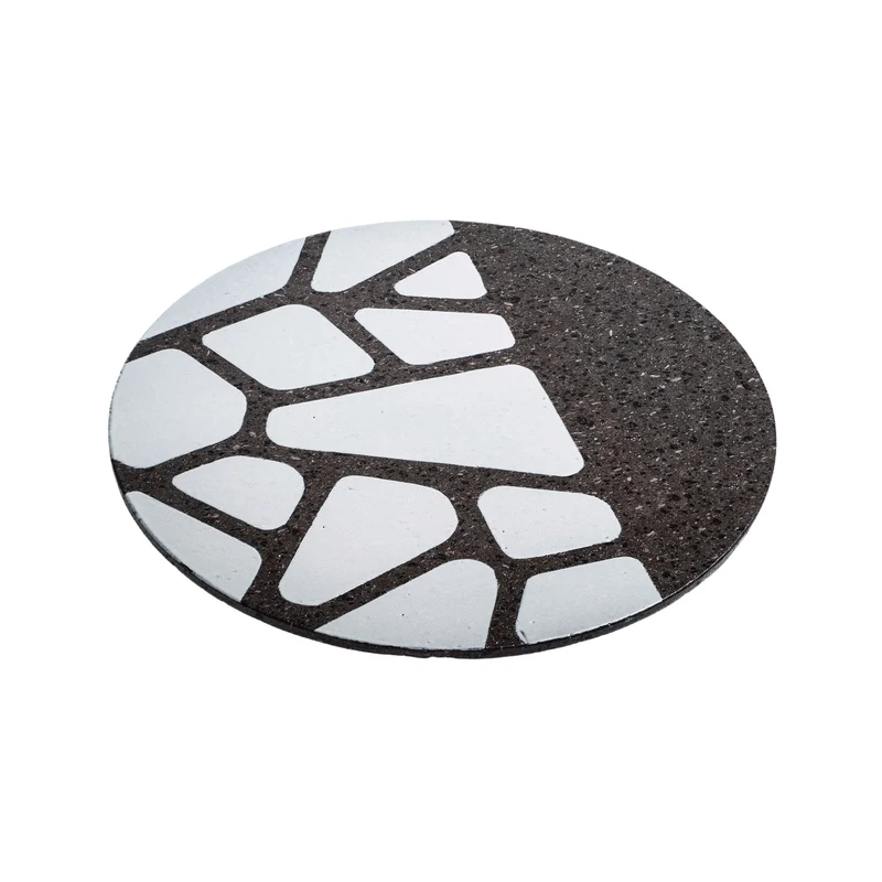 Lava Stone Charger Plate OPUS Set of Two by Kimano
