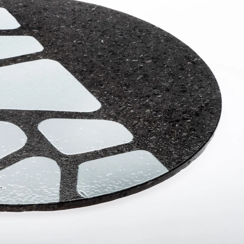 Lava Stone Charger Plate OPUS Set of Two by Kimano