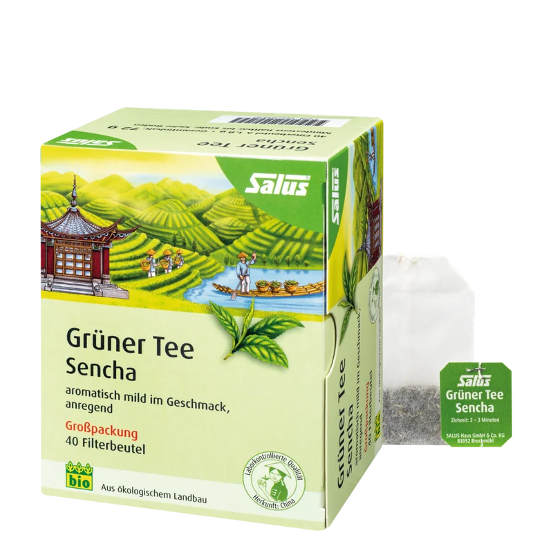 Salus Grüner Tee Sencha Bio 40 Filterbeutel