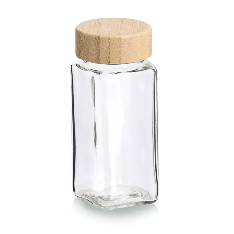 Gewürzglas mit Bambusdeckel, 120 ml