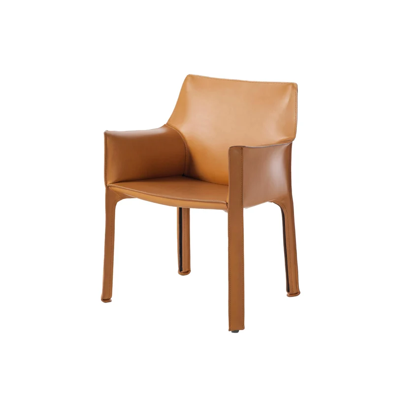 Leather Armchair CAB 413, designed by Mario Bellini for Cassina