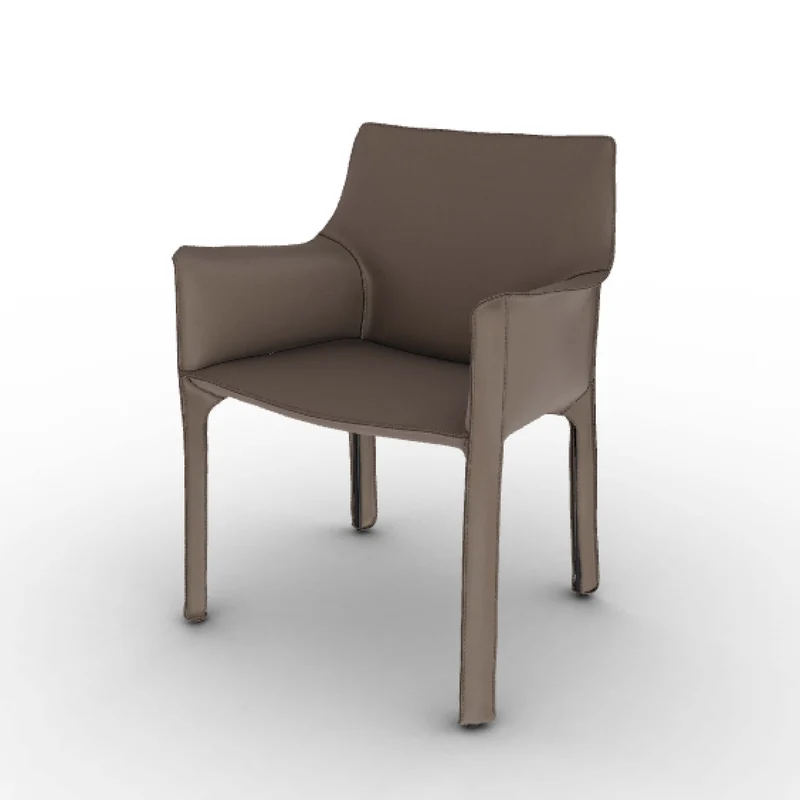 Leather Armchair CAB 413, designed by Mario Bellini for Cassina