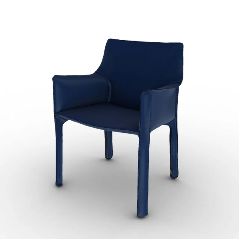 Leather Armchair CAB 413, designed by Mario Bellini for Cassina