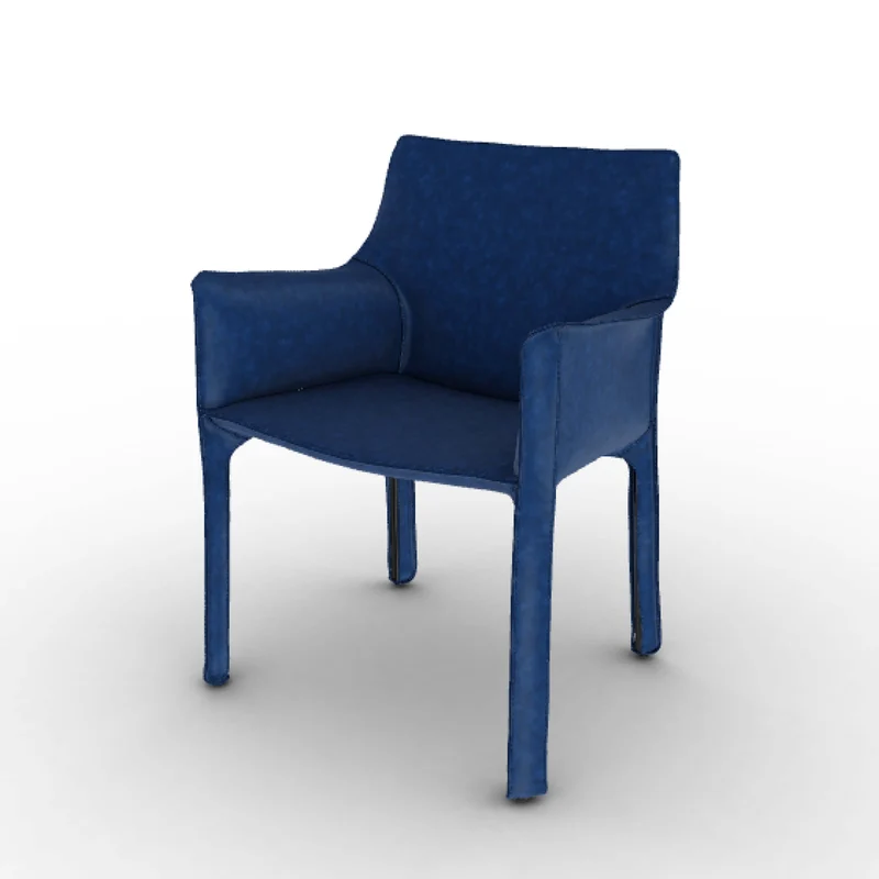 Leather Armchair CAB 413, designed by Mario Bellini for Cassina
