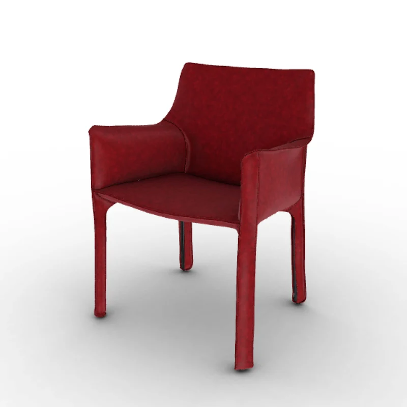 Leather Armchair CAB 413, designed by Mario Bellini for Cassina
