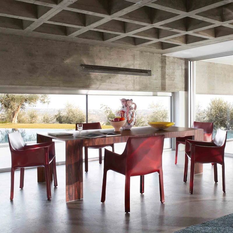 Leather Armchair CAB 413, designed by Mario Bellini for Cassina