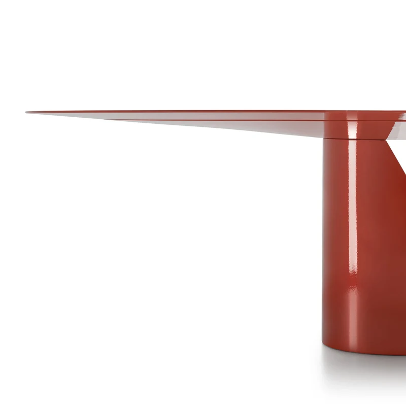 Oval Table NVL TABLE Red by Jean Nouvel Design for MDF Italia