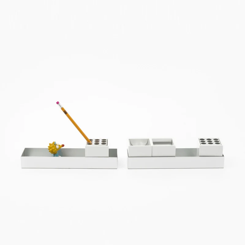 Aluminum Desk Set CANARIE by Bruno Munari