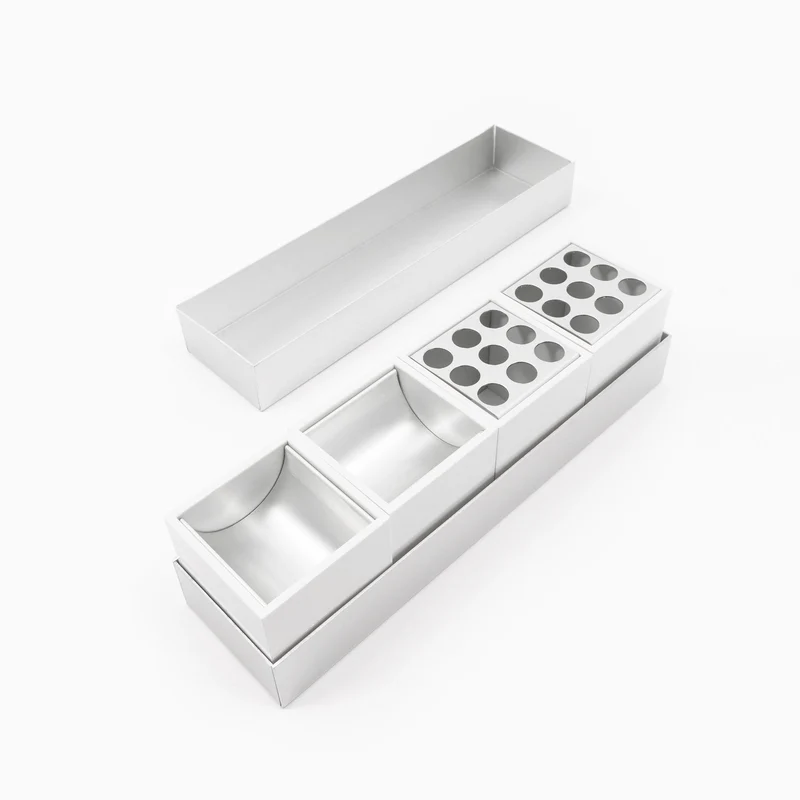 Aluminum Desk Set CANARIE by Bruno Munari