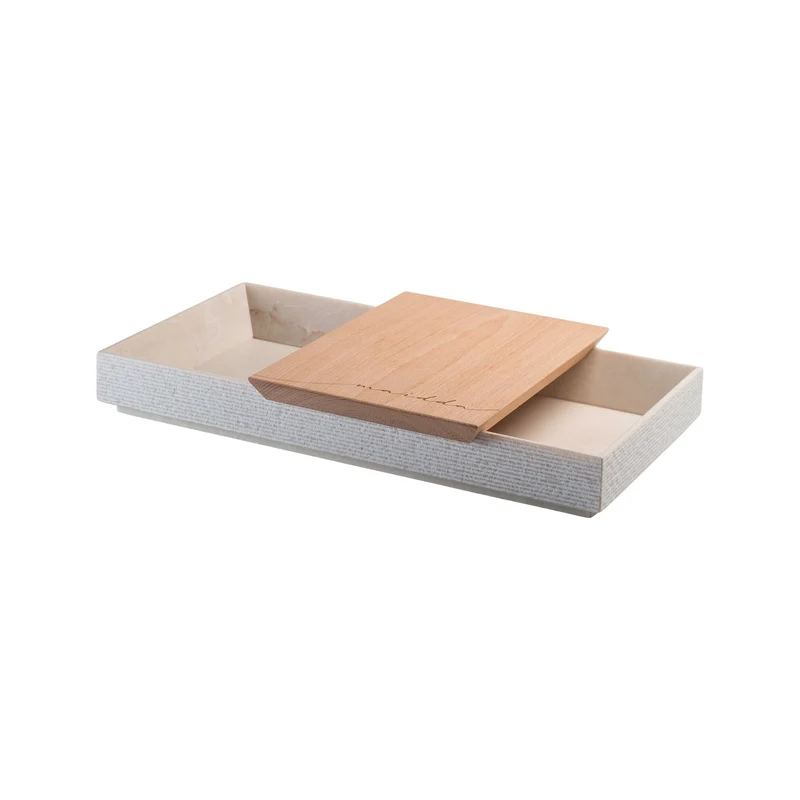 Marble and Wood Tray MAIDDA by Margherita Alioto and Mimma Occhino