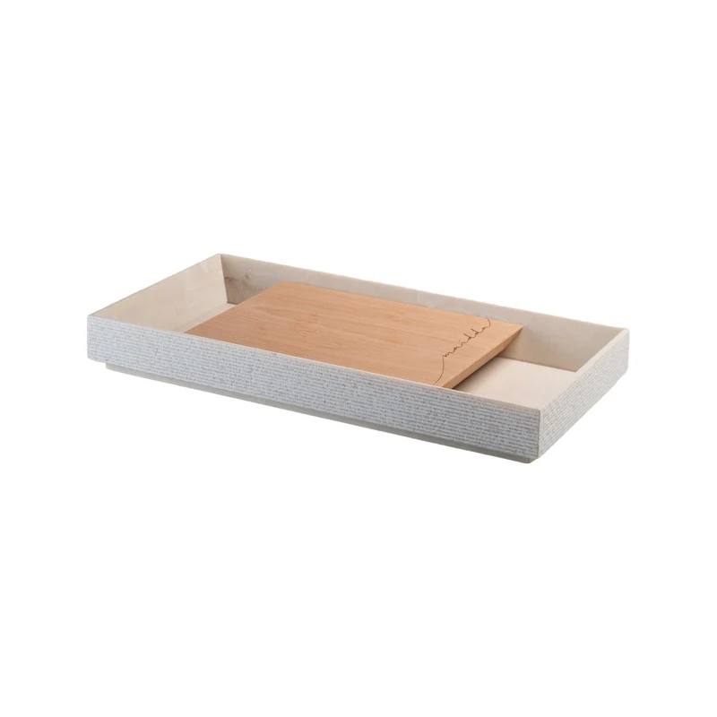 Marble and Wood Tray MAIDDA by Margherita Alioto and Mimma Occhino