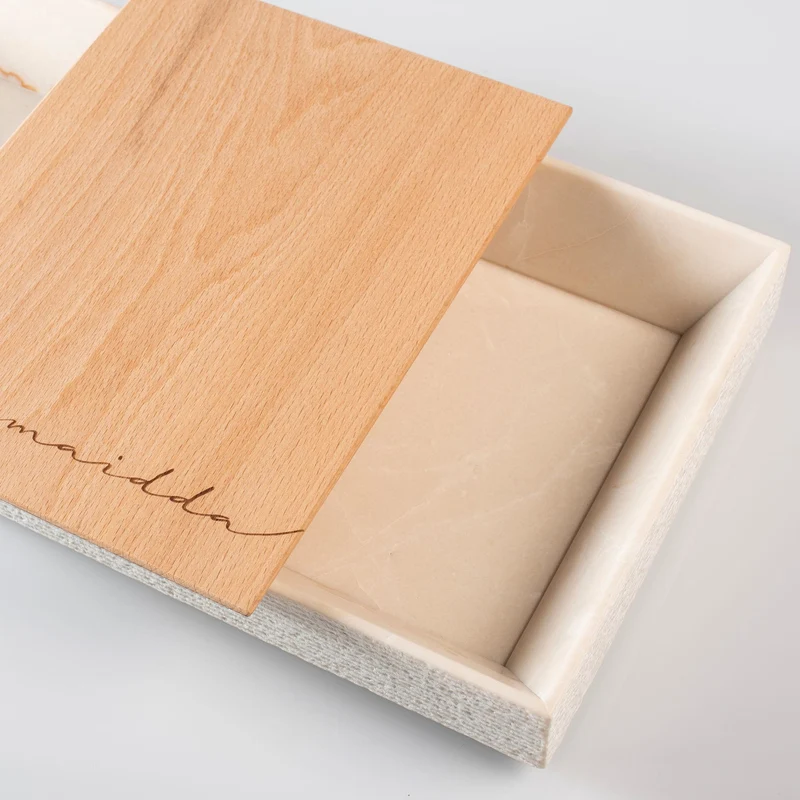 Marble and Wood Tray MAIDDA by Margherita Alioto and Mimma Occhino